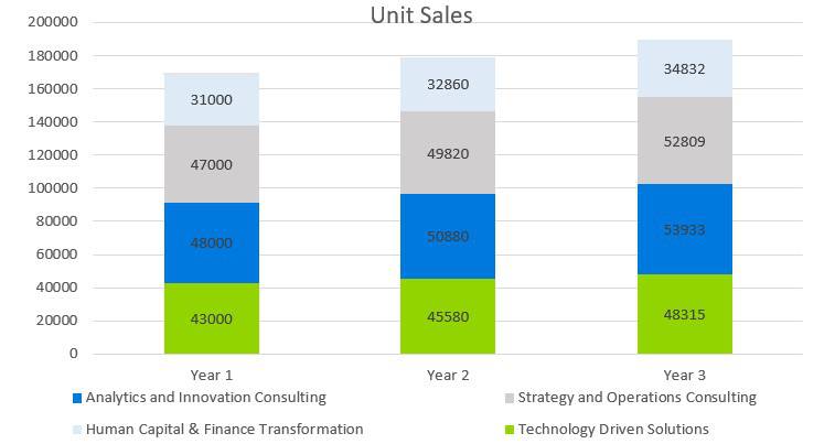 Business Consulting Firm Business Plan - Unit Sales