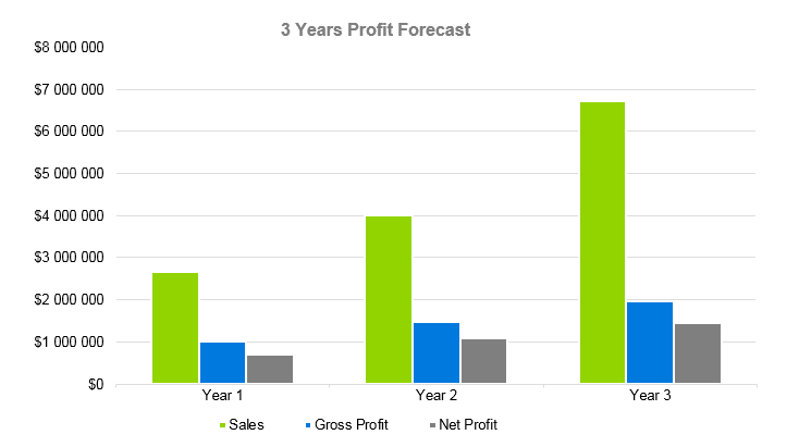 Engineering Consulting Business Plan - 3 Years Profit Forecast