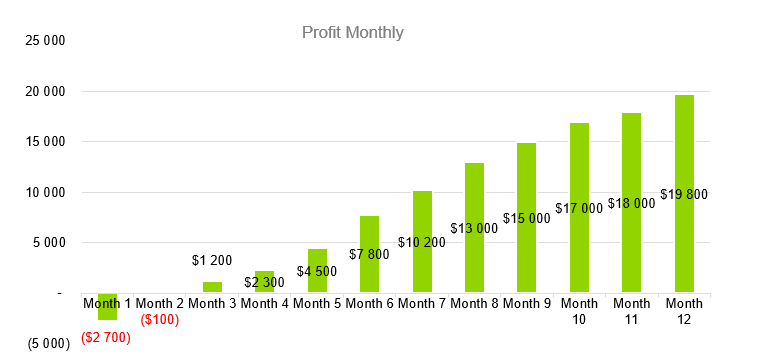 Laser Tag - Profit Monthly