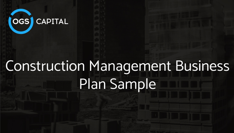 Construction Management Business Plan Sample