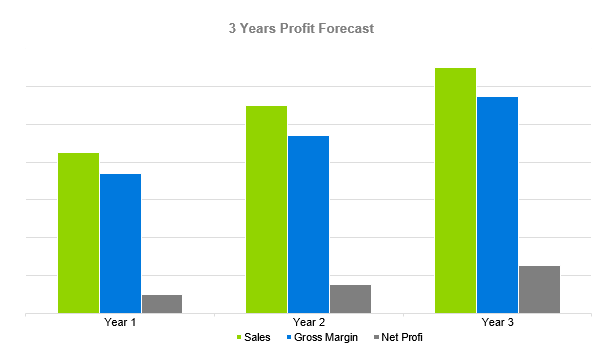 Driving School Business Plan - 3 Years Profit Forecast