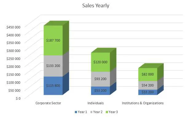 Financial Advisor Business Plan - Sales Yearly