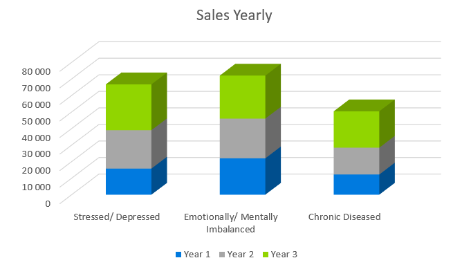 Sales Yearly - Reiki Business Plan Sample 