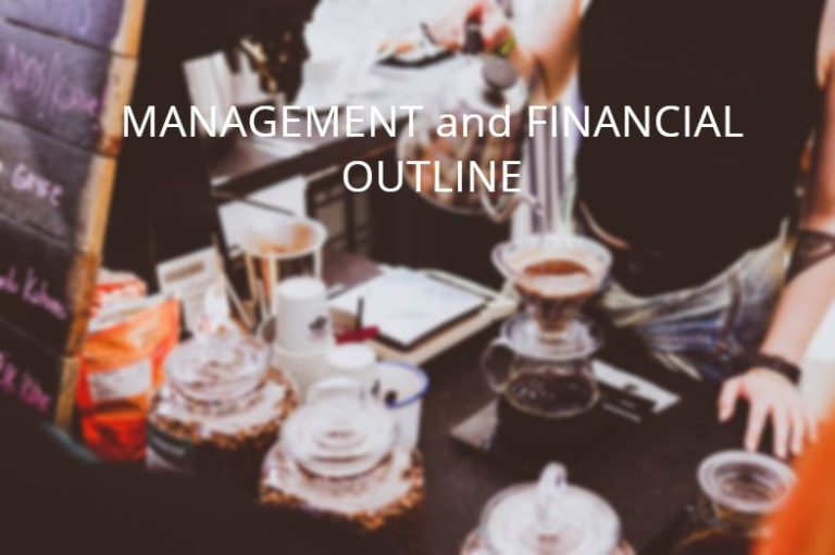 Coffee shop business plan - management and financial outline