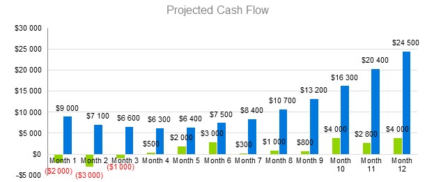 Document Shredding Business Plan - Project Cash Flow