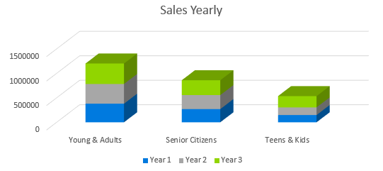 Ecommerce Business Plan - Sales Yearly