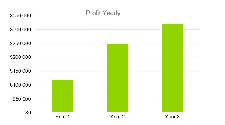 Online Store Business Plans-Profit Yearly