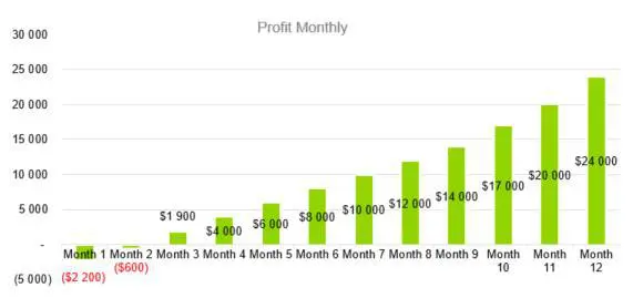 Profit Monthly - Digital Marketing Agency Business Plan Template