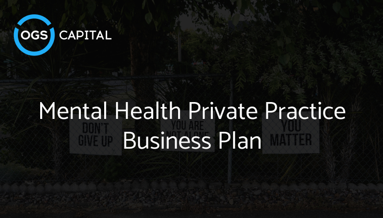 Mental Health Private Practice Business Plan